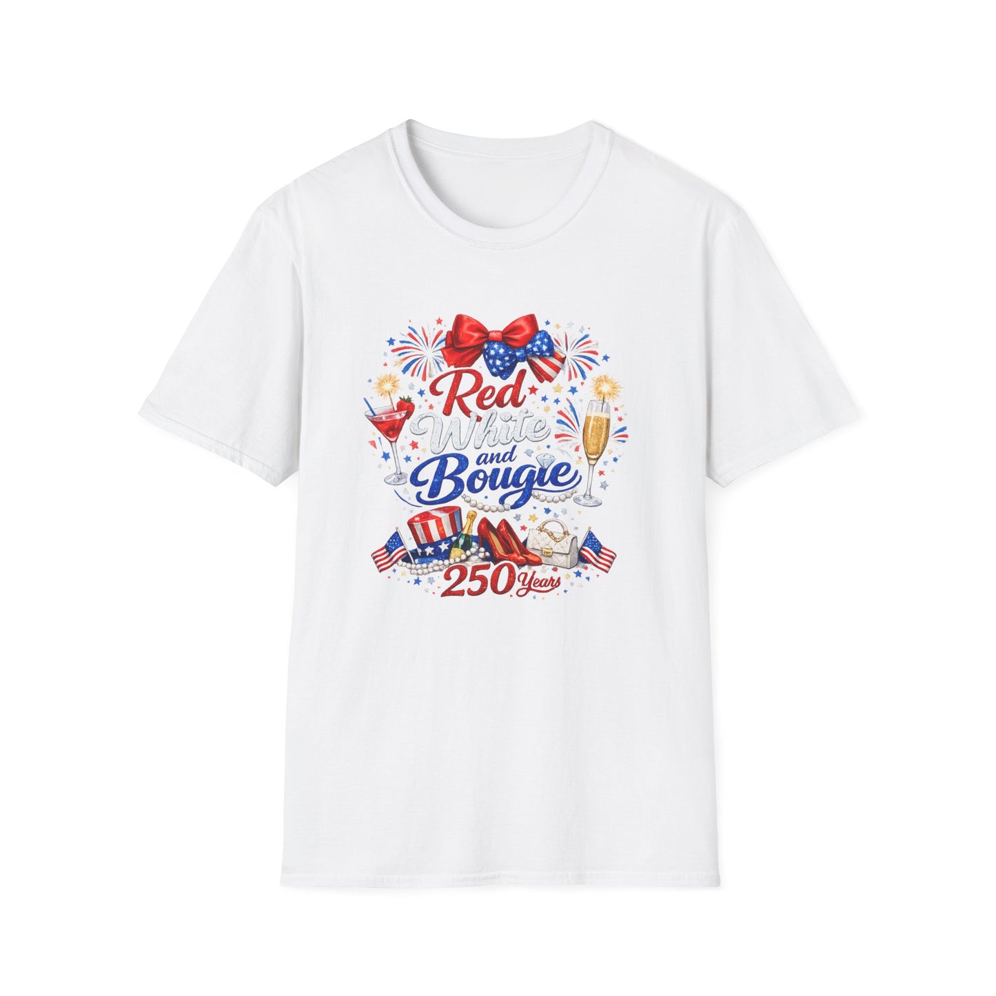 Red White & Bougie Patriotic T-Shirt | Fun Fourth of July Tee