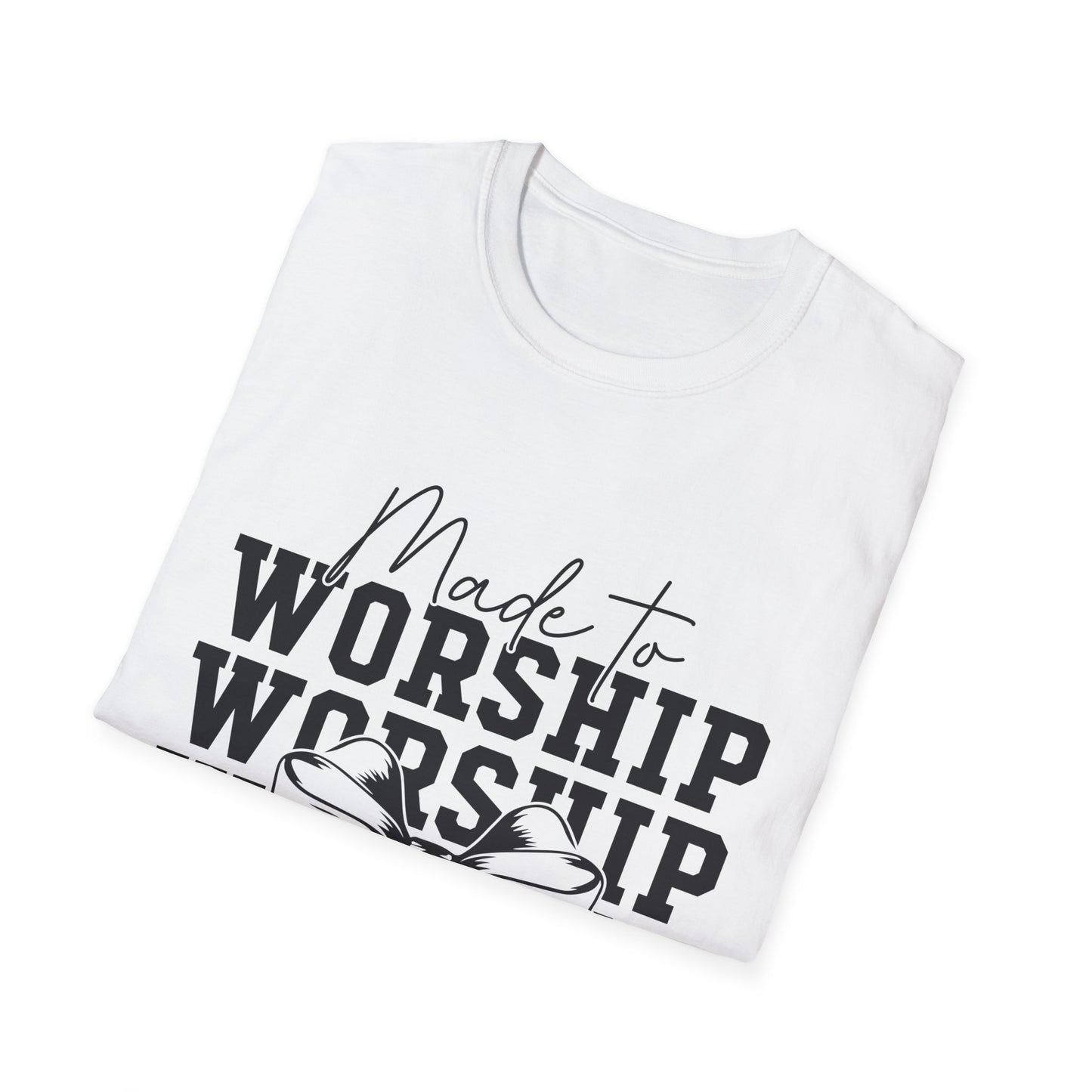 Made to Worship T-Shirt — Christian Faith Psalm 95 Worship Tee