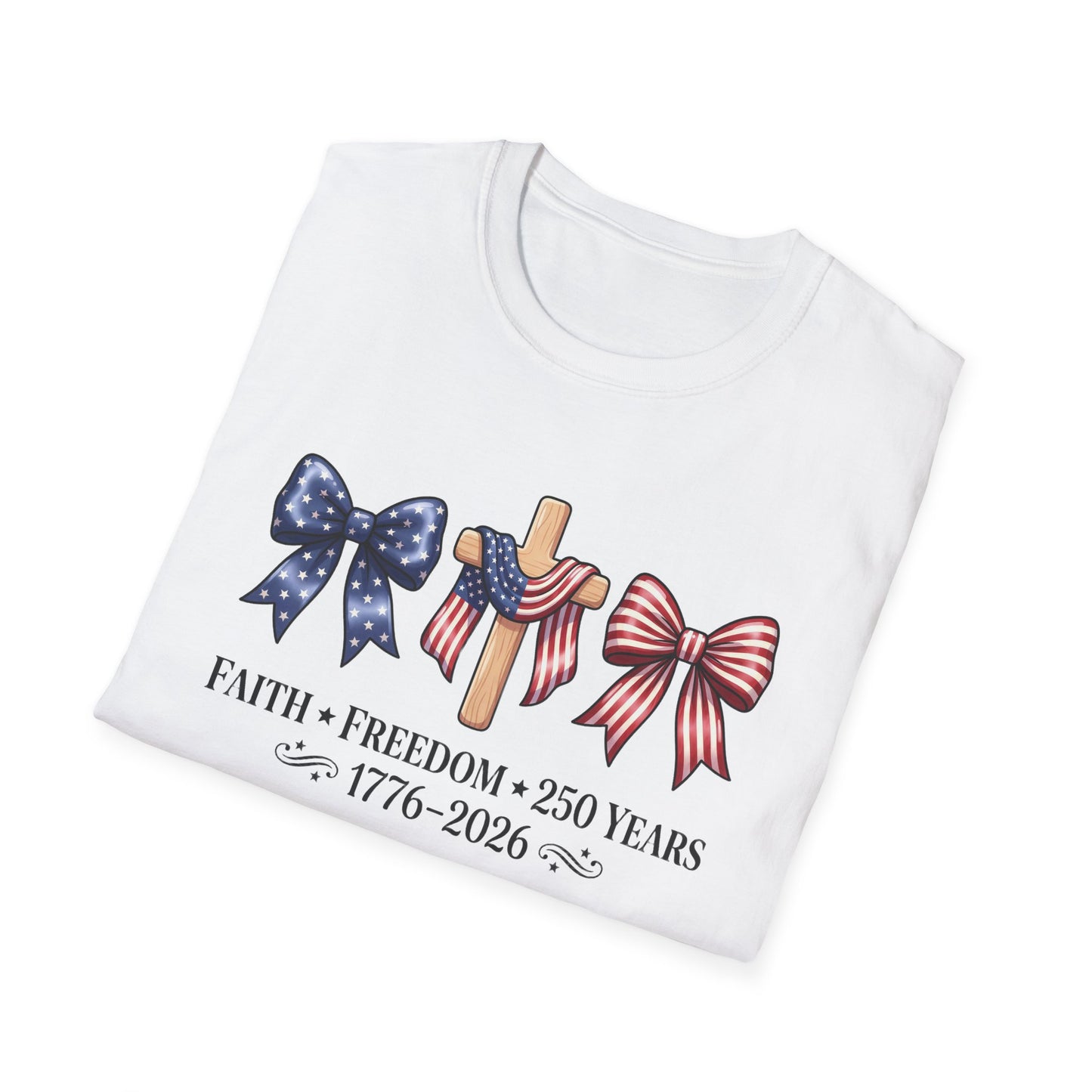 Freedom Found at the Cross Christian Patriotic T-Shirt | Faith & Freedom Graphic Tee