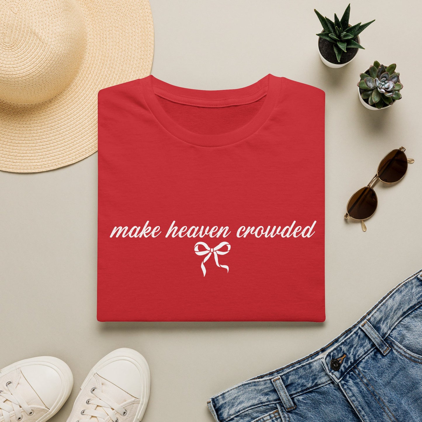 Make Heaven Crowded Christian T-Shirt | Faith-Based Graphic Tee