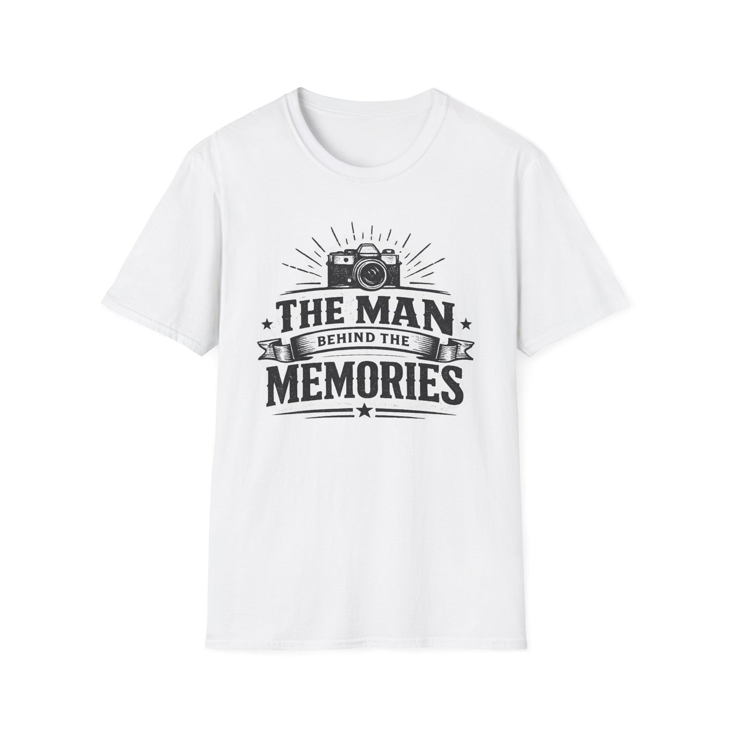 The Man Behind the Memories™ Dad Graphic T-Shirt