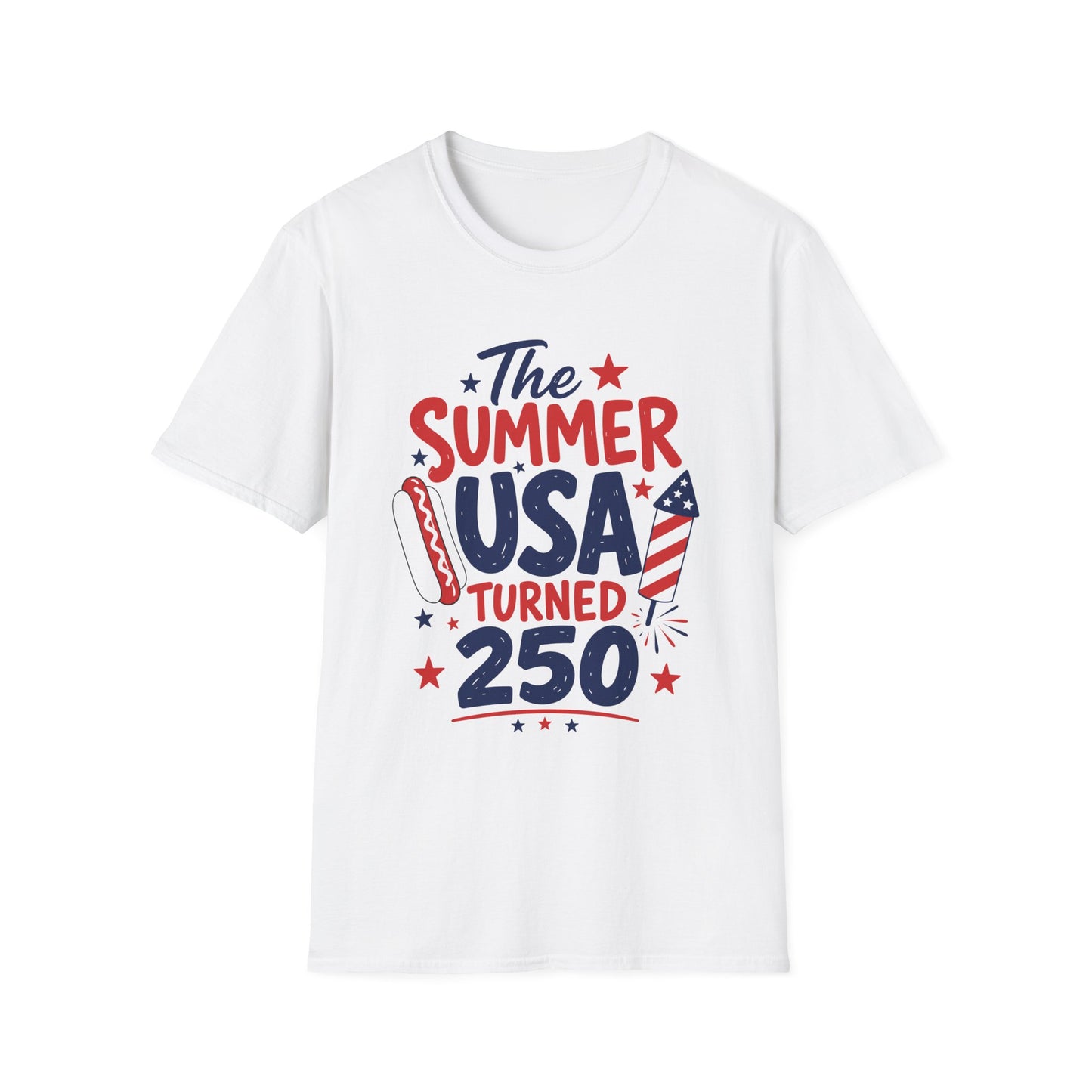 The Summer America Turned 250 Patriotic T-Shirt | America 250 Celebration Tee