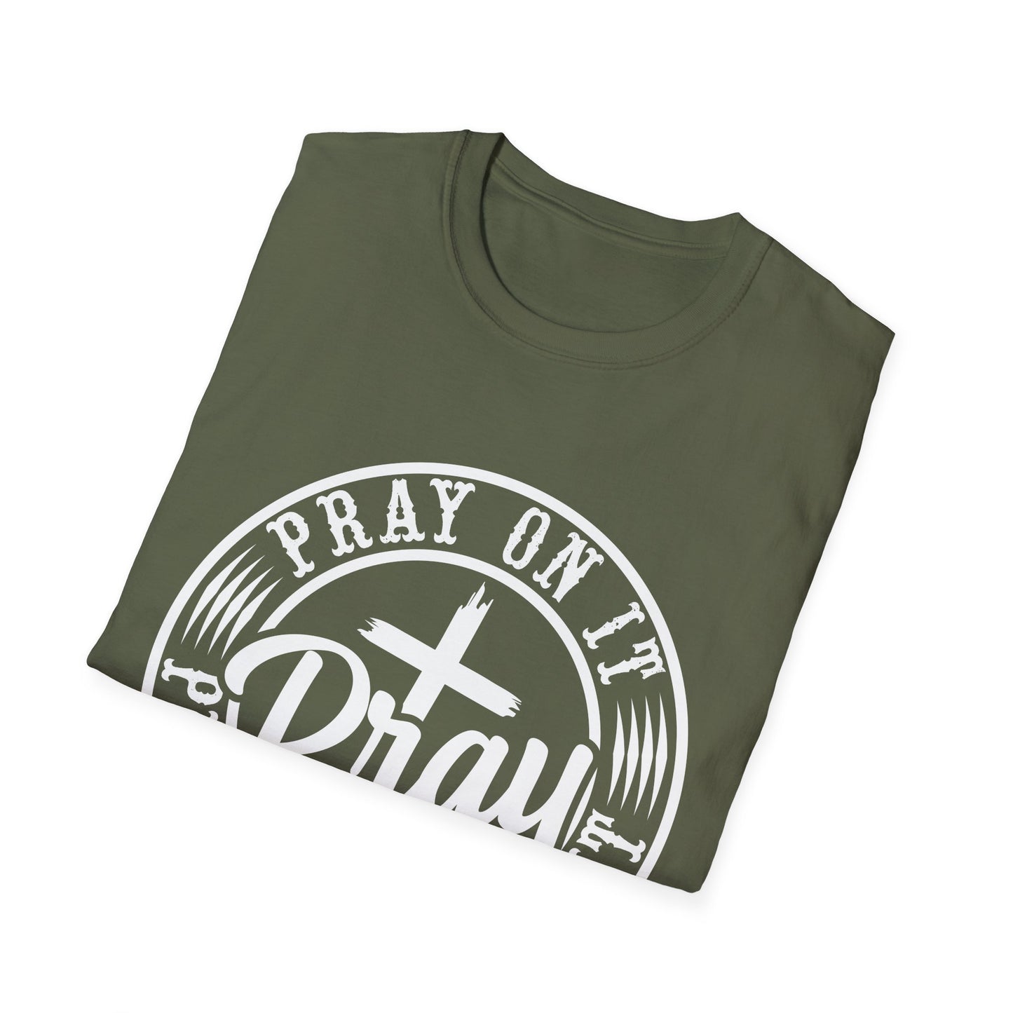 Pray On It, Pray Through It, Pray Over It Christian T-Shirt | Faith-Based Graphic Tee
