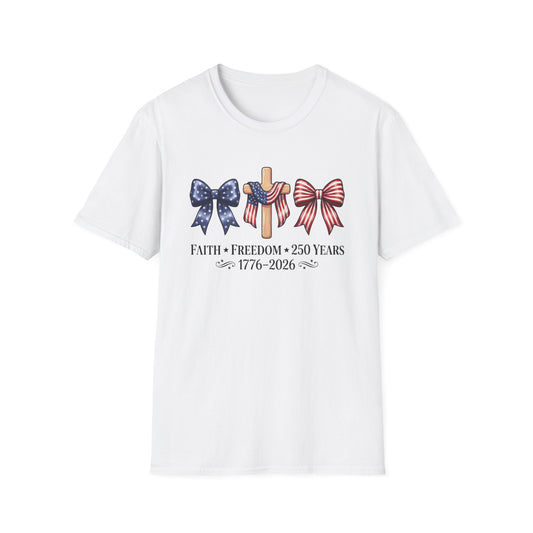 Freedom Found at the Cross Christian Patriotic T-Shirt | Faith & Freedom Graphic Tee
