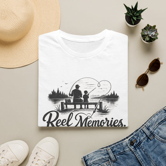 Reel Memories. Real Love.™ Fishing Dad T-Shirt