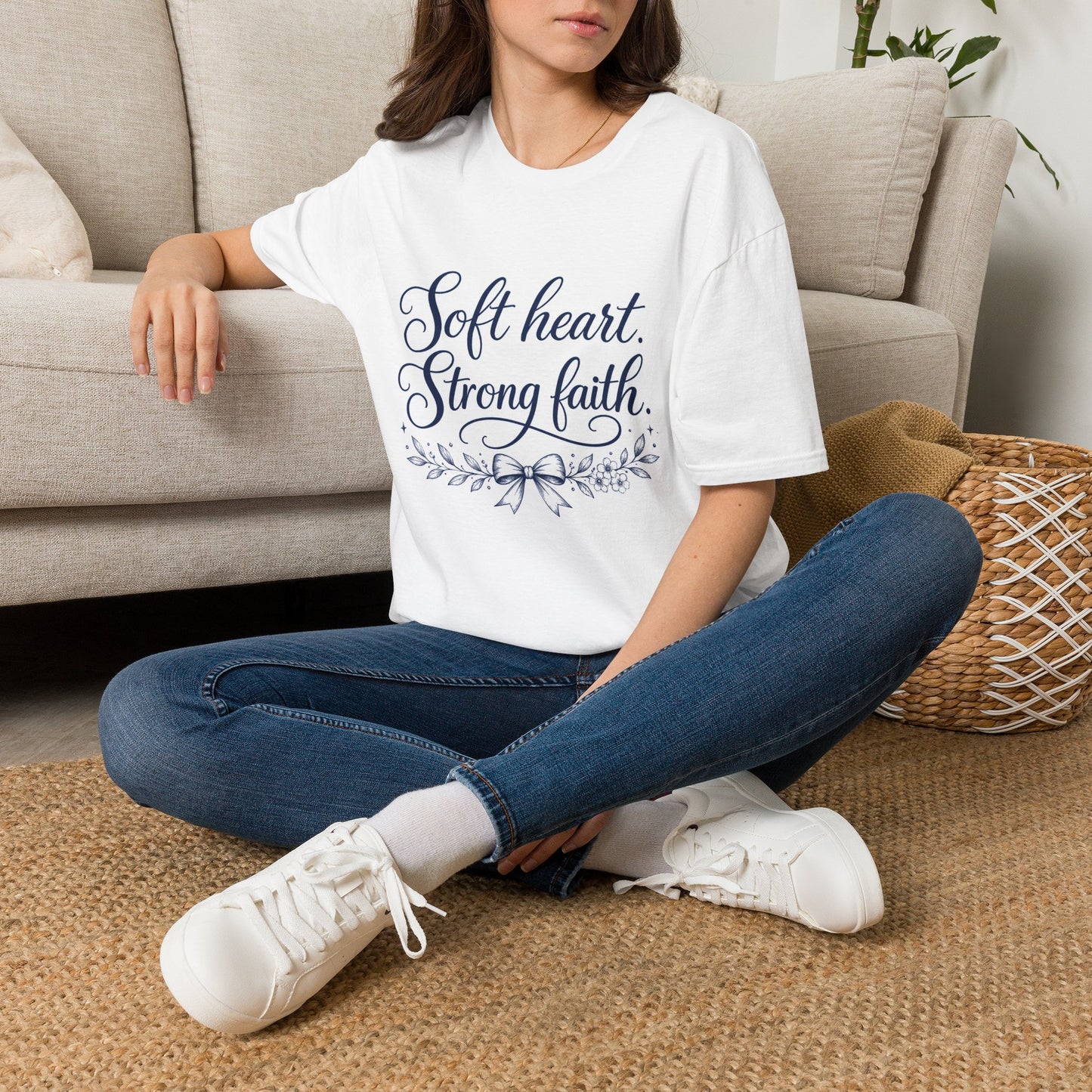 Soft Heart Strong Faith T-Shirt — Inspirational Christian Faith Tee