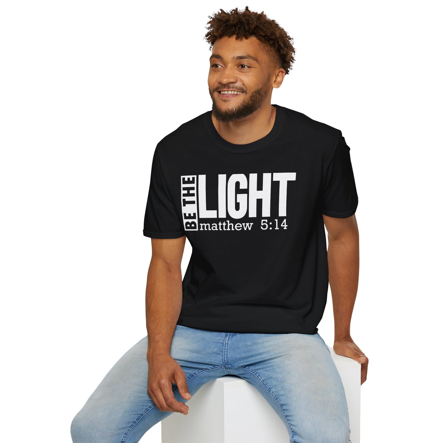 Be the Light Christian T-Shirt | Matthew 5:14 Faith-Based Graphic Tee