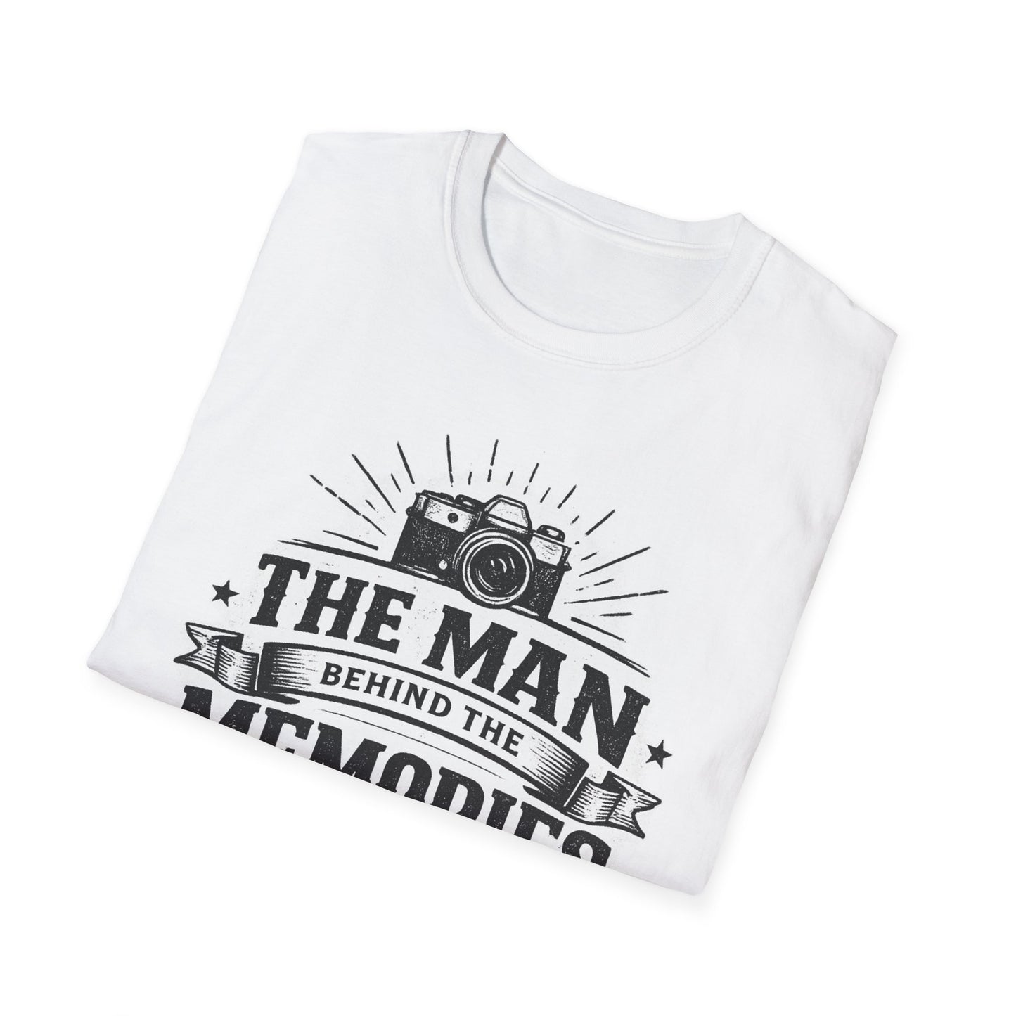 The Man Behind the Memories™ Dad Graphic T-Shirt