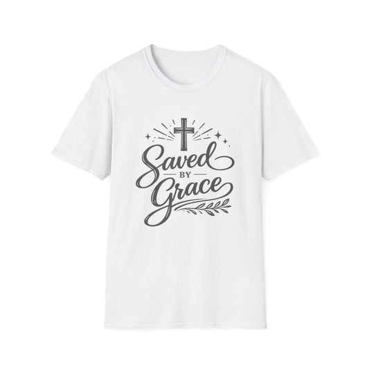Saved by Grace Christian T-Shirt — Cross Faith Apparel