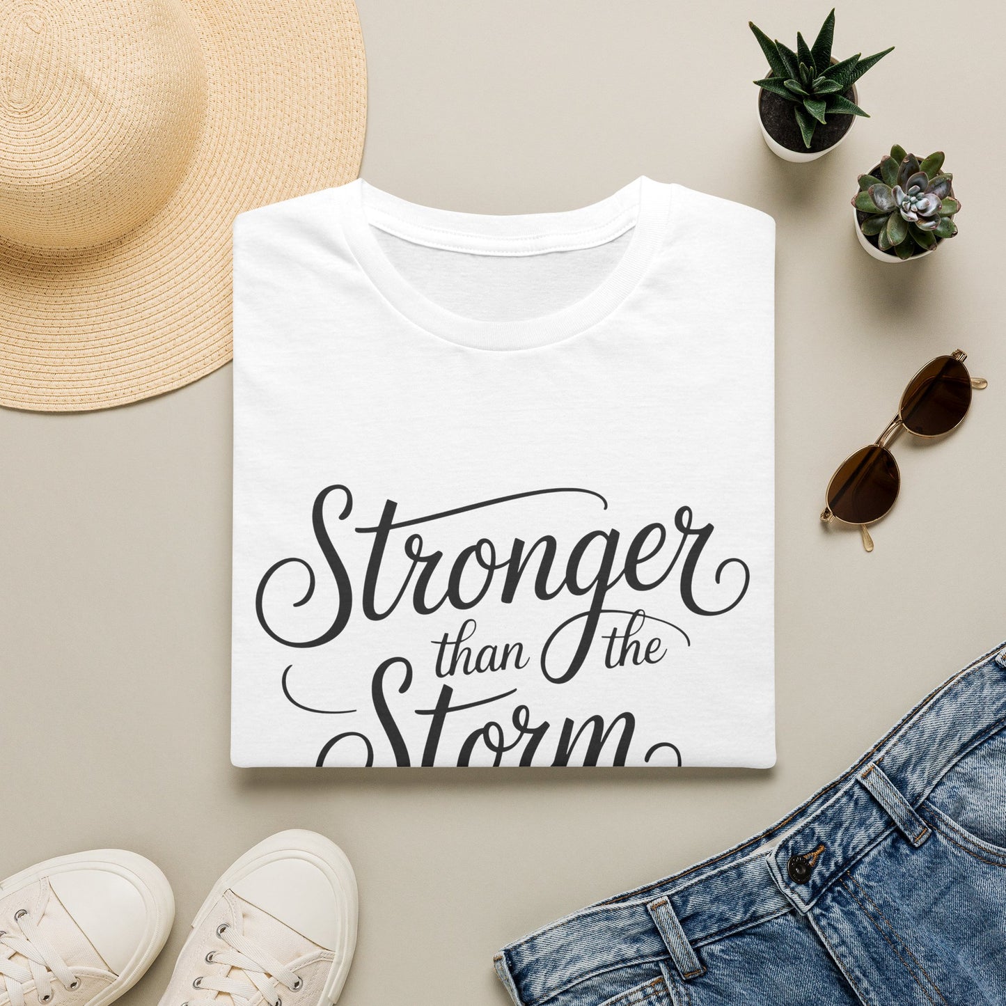Stronger Than the Storm | Christian Encouragement T-Shirt