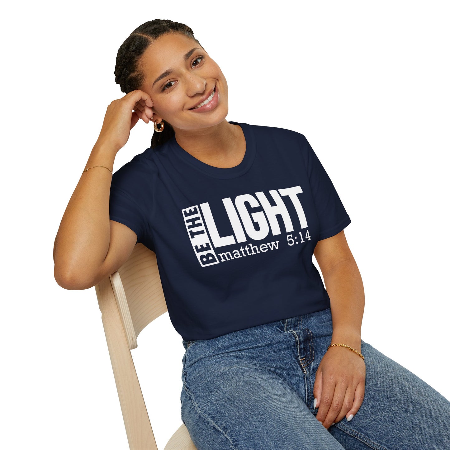 Be the Light Christian T-Shirt | Matthew 5:14 Faith-Based Graphic Tee