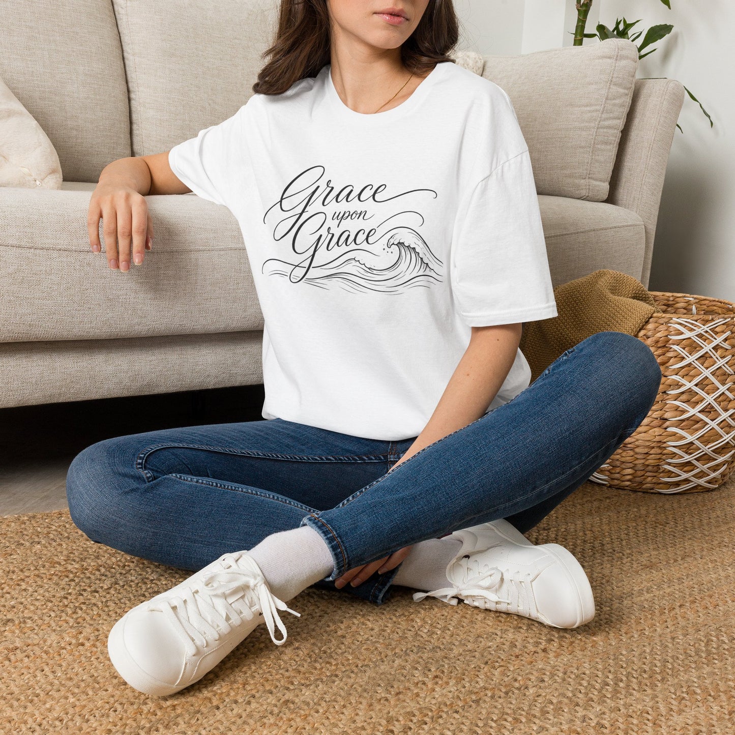 Grace Upon Grace Christian T-Shirt | John 1:16 Faith Graphic Tee