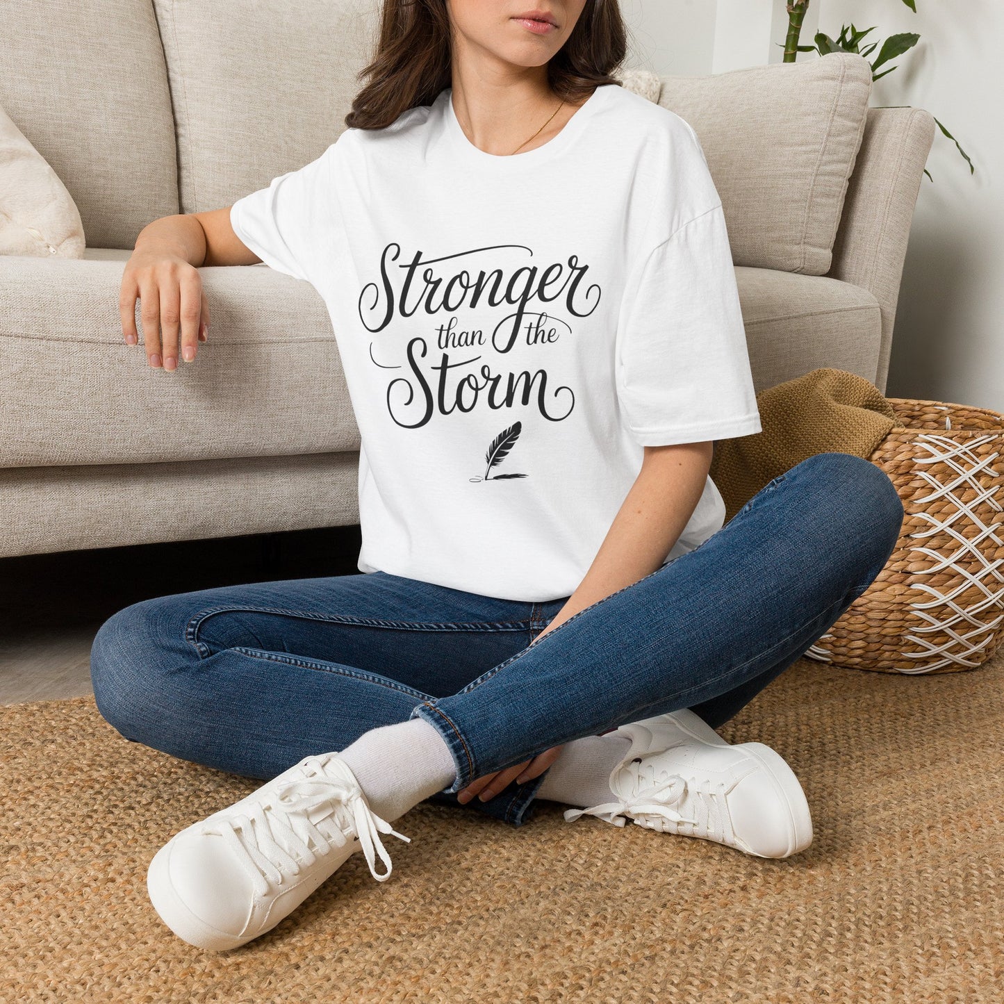 Stronger Than the Storm | Christian Encouragement T-Shirt