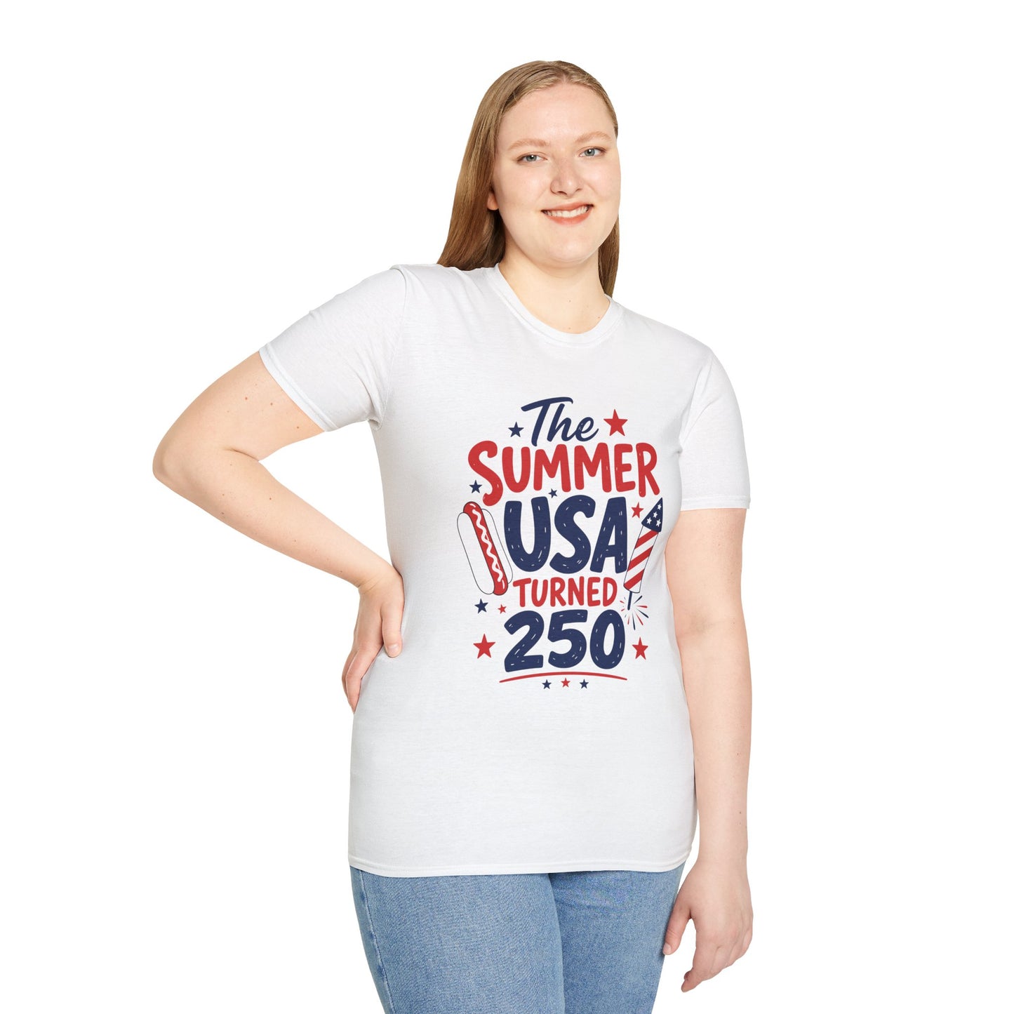 The Summer America Turned 250 Patriotic T-Shirt | America 250 Celebration Tee